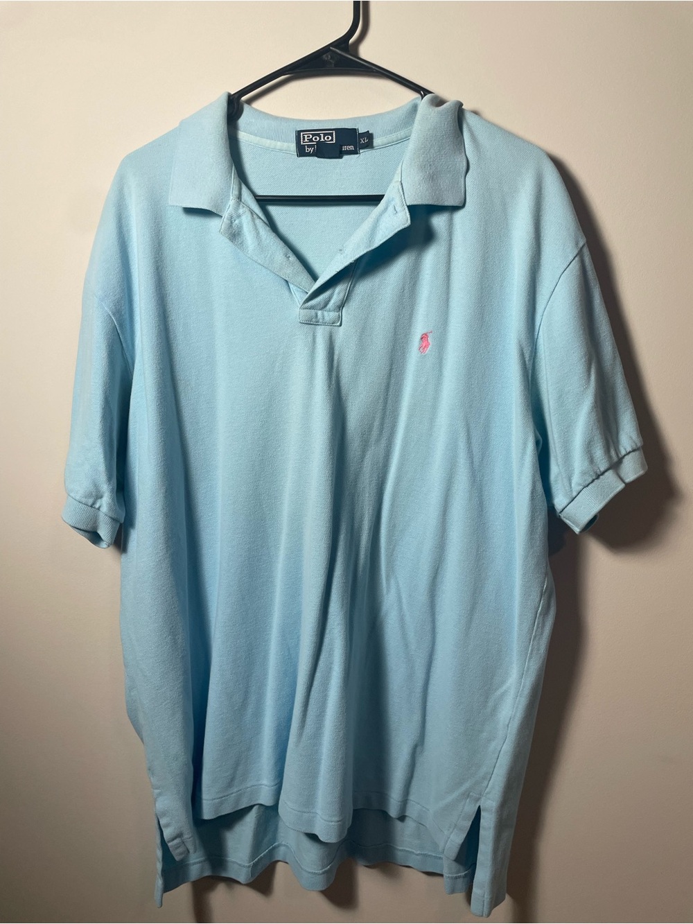 Polo by Ralph Lauren Light Blue Classic Cotton Polo Shirt Mens XL